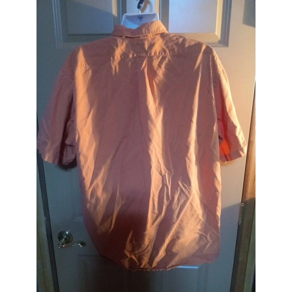 Polo Ralph Lauren Short Sleeve Button Down Shirt Orange Classic Sz 2XL